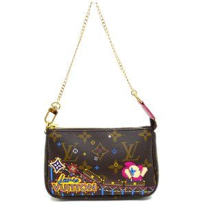 Auth Louis Vuitton Mini Pochette Pouch #19602L89B